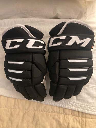Black Used CCM Tacks 4 Roll Pro 13" Gloves