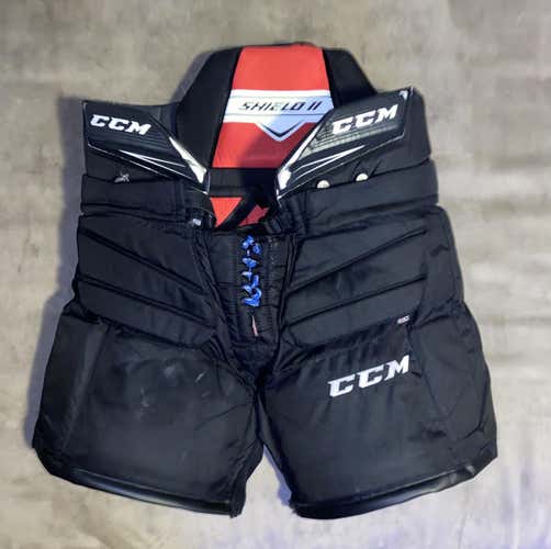 Used Senior Medium CCM Extreme Flex II Shield Pro Hockey Goalie Pants