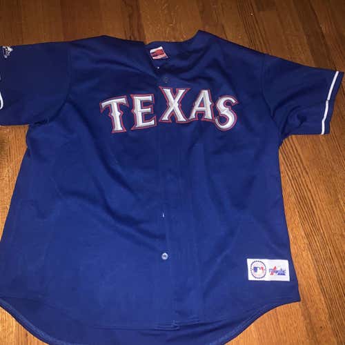 XL Throwback Texas Rangers Pudge Rodriguez Jersey