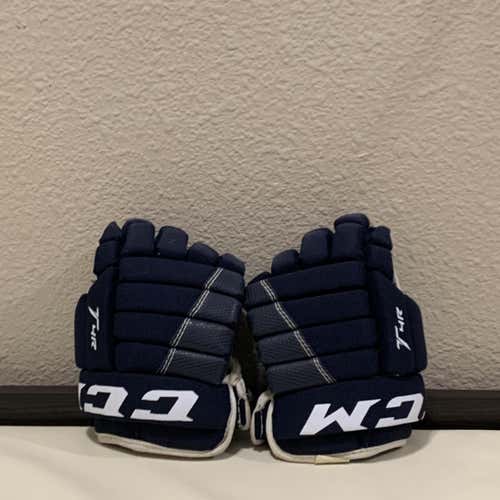 Used Blue Youth CCM T4R 8" Gloves