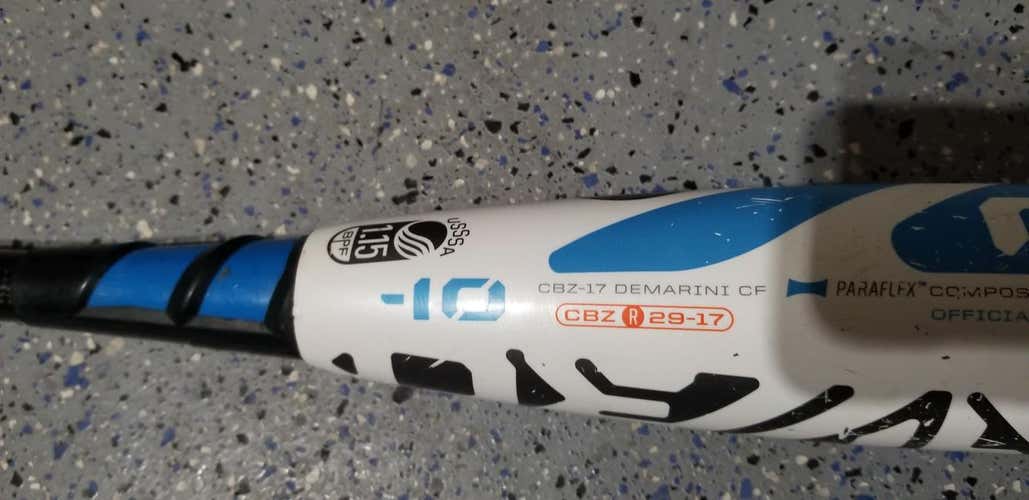Used DeMarini CF Zen Bat 29/19 CBZ R 29-17