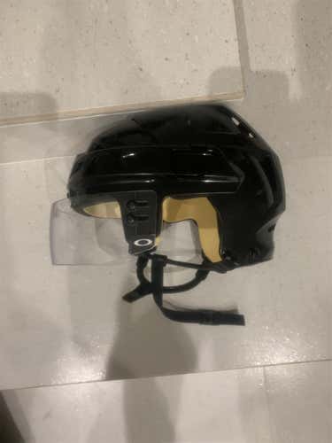 Black Used Medium CCM Pro Stock Helmet