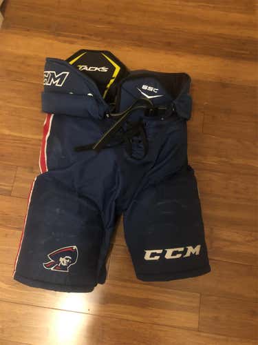 Blue Senior Medium CCM Tacks 65c Pro Stock Hockey Pants