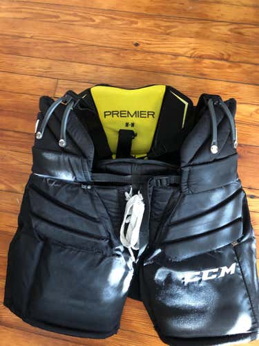 Black Senior Medium CCM Premier Pro Hockey Goalie Pants
