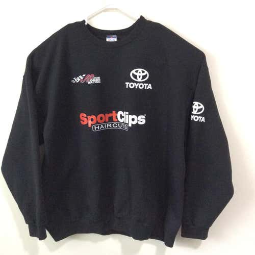 Joe Gibbs Racing Sports Clips Haircuts Team Issued Sweatshirt Size 2XL NASCAR