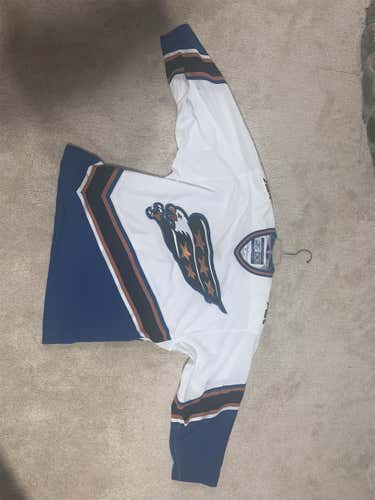 Washington Capitals Retro Reebok Pro Cut On Ice Game Style Size 52 Jersey