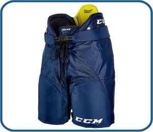 Navy New Junior Medium CCM Tacks 3092 Hockey Pants