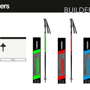 JUNIOR ski poles - 3 colors