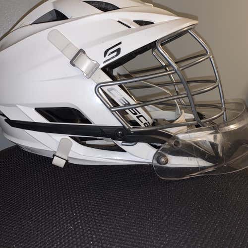 White Adult Goalie Cascade S Helmet
