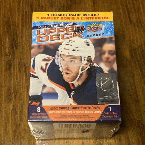 2020-21 Upper Deck Series 1 Hockey Sealed 7 Pack Target Blaster Box
