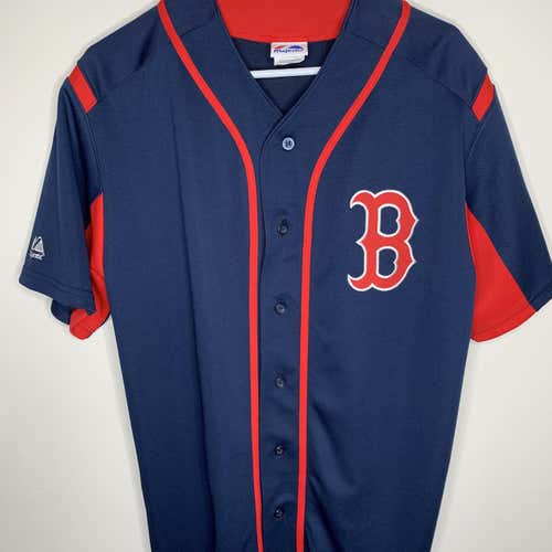 Red Sox Replica Blue Majestic Jersey Sz M