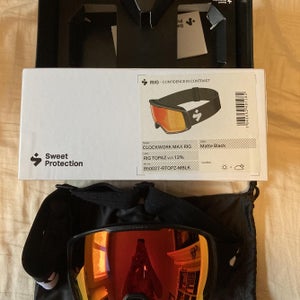 Black New Sweet Protection Clockwork MAX Ski Goggles + Extra Lens
