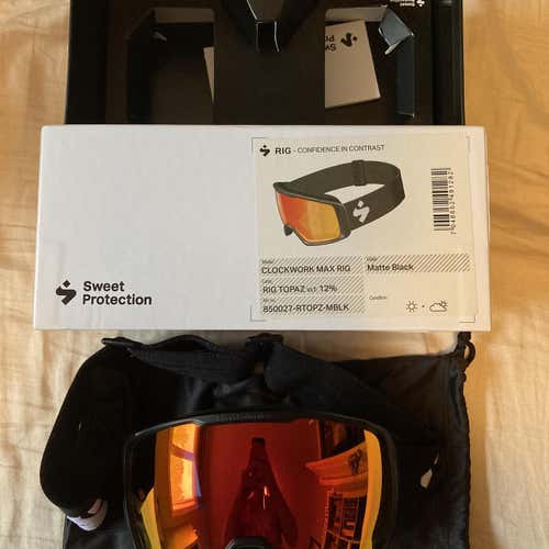 Black New Sweet Protection Clockwork MAX Ski Goggles + Extra Lens