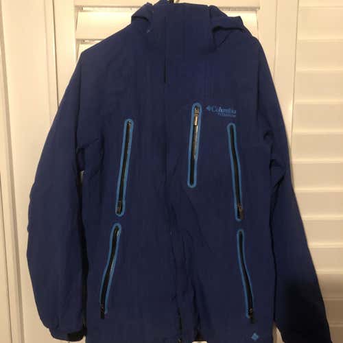 Columbia Mens Titanium Omni Heat Jacket, Medium, Lightly Used, Blue