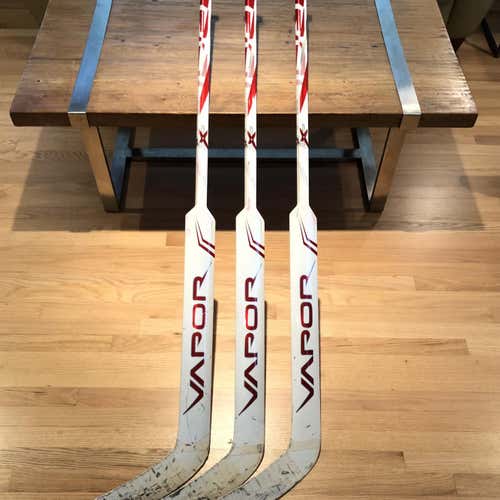 3-Pack Senior Bauer Vapor 2X Pro 26" Goalie Sticks - NHL Used - Reimer