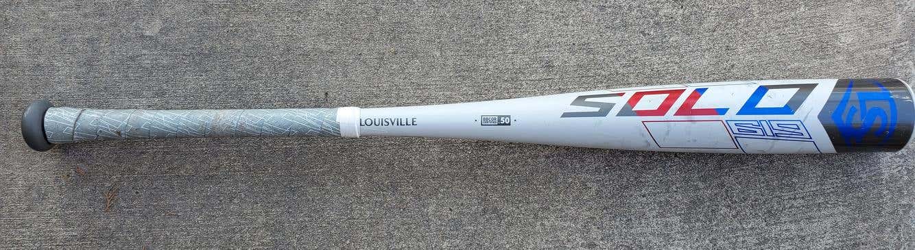 Used High School/College BBCOR Certified 2019 Louisville Slugger Alloy Solo 619 Bat (-3) 27 oz 30"