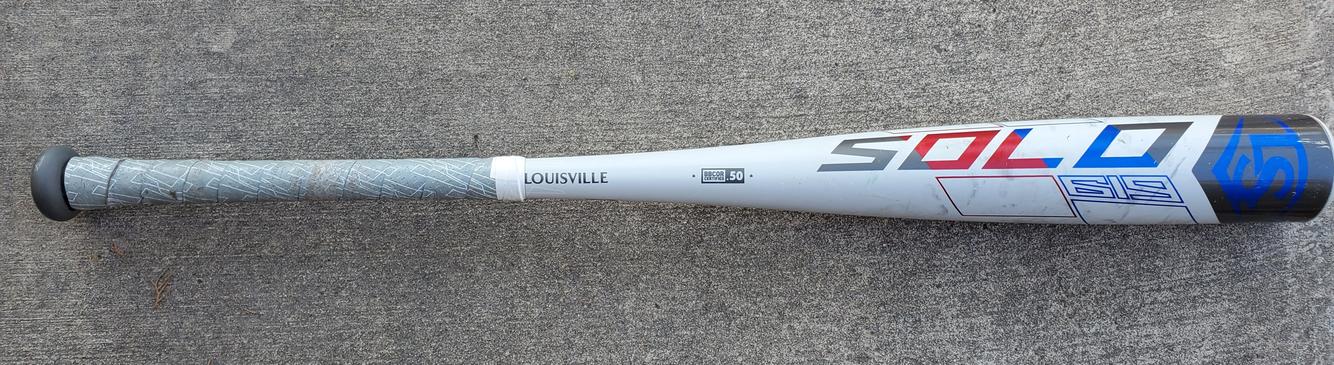 Used High School/College BBCOR Certified 2019 Louisville Slugger Alloy Solo 619 Bat (-3) 27 oz 30"