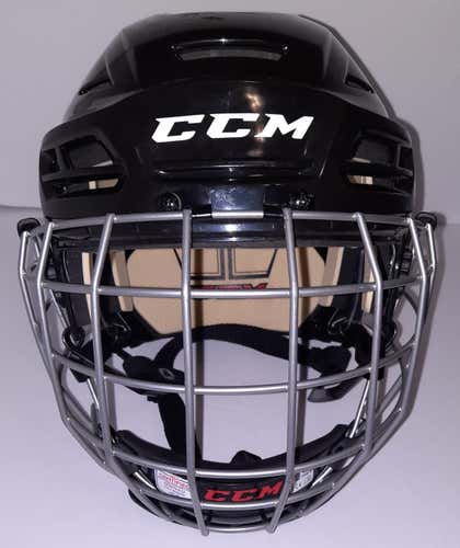 Black Used Large CCM Tacks 110 Helmet combo