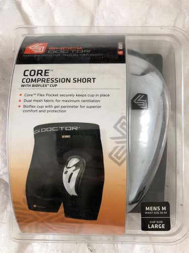Black Adult Medium/Large Shock Doctor Compression