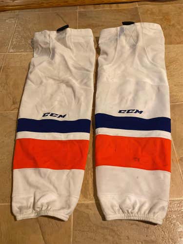 White Senior Large CCM Socks