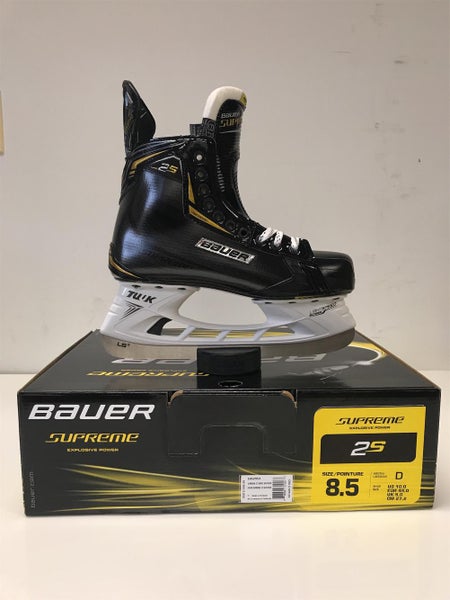 Senior Bauer Supreme 2S Regular Width Size 8.5 Hockey Skates
