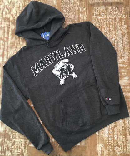 New 2XL Champion Authentic Apparel Maryland Hoodie Sweatshirt