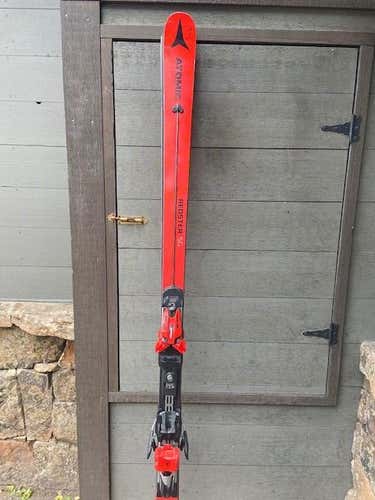 Unisex Used 2019 Atomic Racing Race SG Skis With Bindings Max Din 16