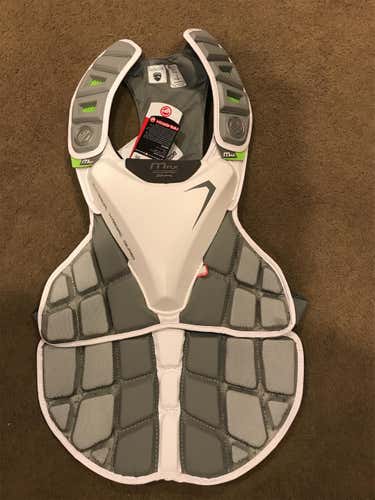 White Adult  Maverik Max EKG Goalie Chest Protector
