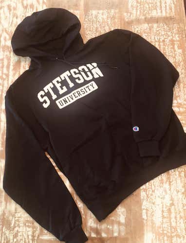 New Champion Authentic Apparel Stetson Hoodie Sweatshirt