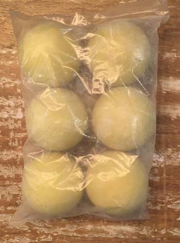 New Warrior Lacrosse Balls 6 Pack Yellow