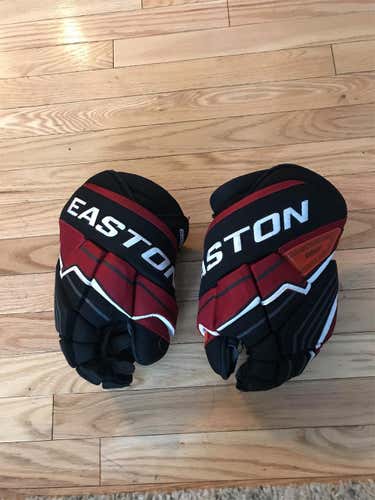 Black And Red Used Senior Easton 14"  Gloves