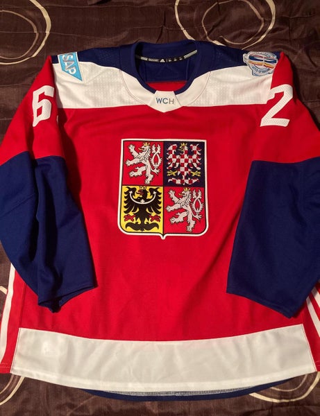 Andrej Sustr Team Czech Republic Game Worn Adidas MiC Jersey