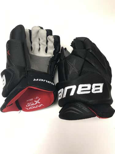 Black Junior Bauer Vapor X900 Lite 12"  Gloves