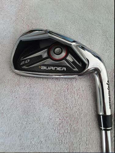 Used Men's TaylorMade Right Handed Burner 2.0 Iron Set 4-9, PW, AW (8 clubs) Regular Flex