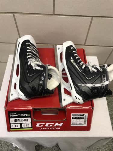 Senior CCM RibCor 44K Extra Wide Width Pro Stock Size 9.5 Hockey Goalie Skates