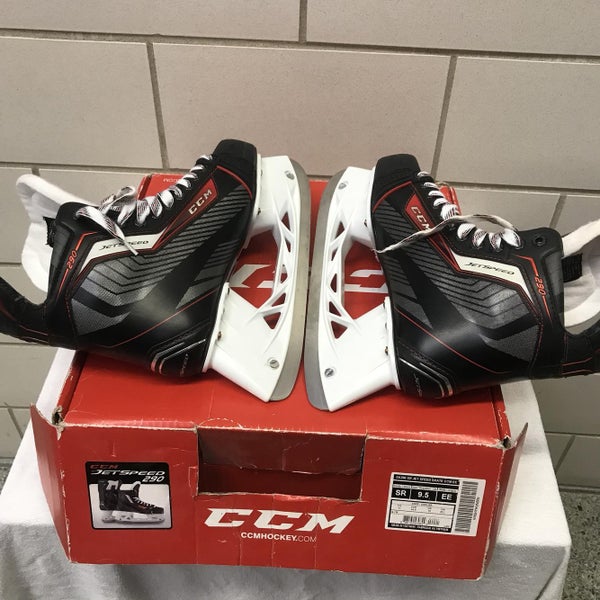 Senior CCM JetSpeed 290 Extra Wide Width Size 9.5 Hockey Skates