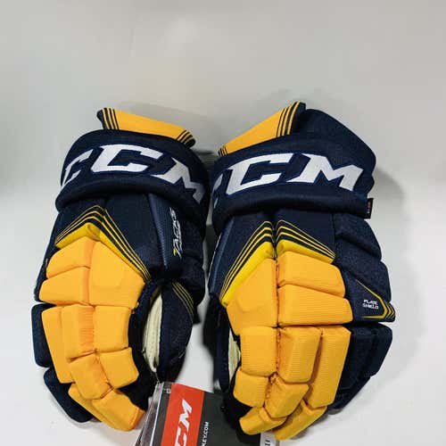 Navy, Gold, & White Senior CCM Tacks 7092 14" Gloves