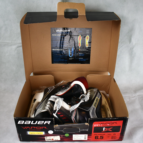 New in Box SR 2016 Bauer Vapor 1X Hockey Skates Regular Width Size 6.5D 005F