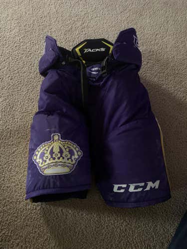 Purple Used Senior Medium CCM Tacks Hockey Pants Pro Stock