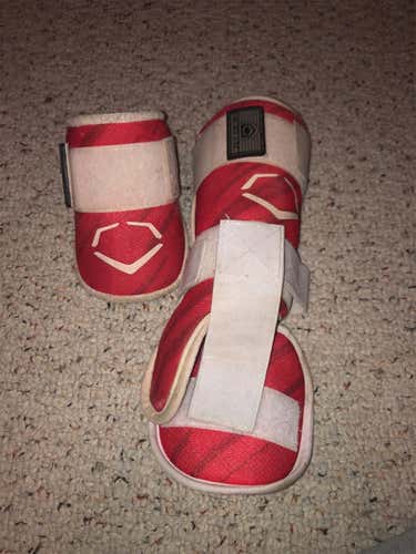 Senior Speed Stripe Red EvoShield Elbow Guard And Leg Guard