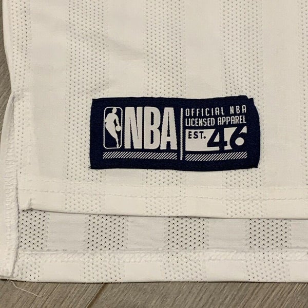 NBA Basketball Logo Jersey Adult Small White Retro Jerry West Pro