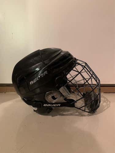 Black Used Medium Bauer Re-Akt 100  Helmet