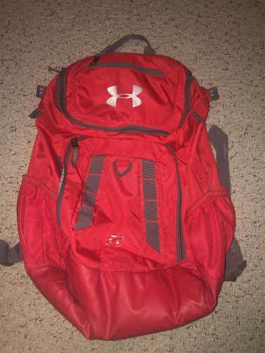 Red New Under Armour Bat Bag