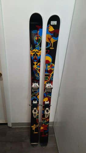 Line Twin Tip All Mountain Skis With Marker Bindings Size 168cm