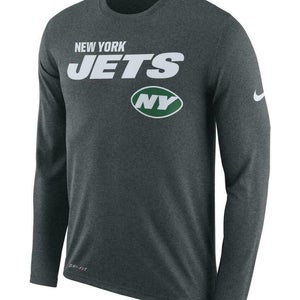 NIKE new york JETS SIDELINE LEGEND LONG SLEEVE t-shirt CD4315-071 3XL NFL