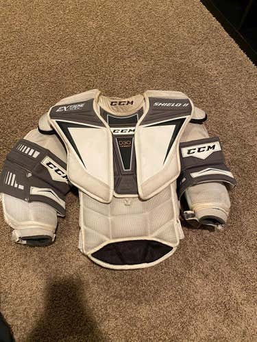 Used Senior Medium CCM Extreme Flex Shield 2 Goalie Chest Protector