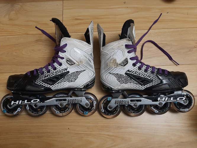 Used Senior Mission FZ-5 Inline Skates Size 7.5