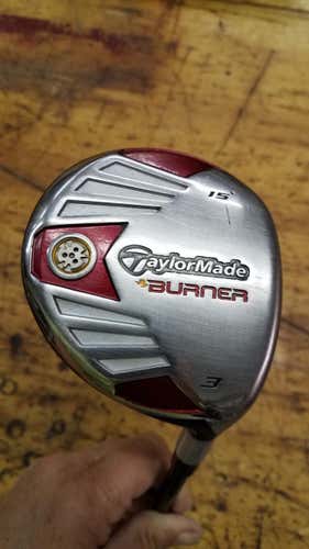 Used Men's TaylorMade Right Handed 2007 Burner Steel Fairway Wood Stiff Flex 15 Loft