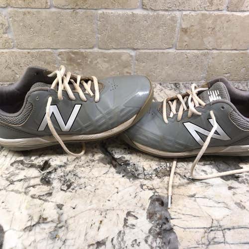 Gray New Balance Youth Molded Cleats Low Cut
