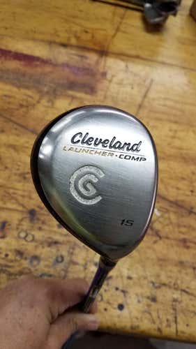 Used Men's Cleveland Right Handed Launcher Comp Fairway Wood Stiff Flex 15 Loft